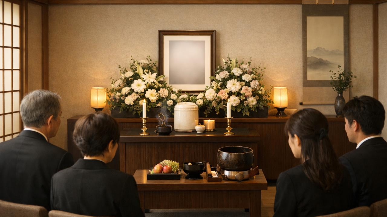 無理のない小規模な家族葬を静かに見送るイメージ