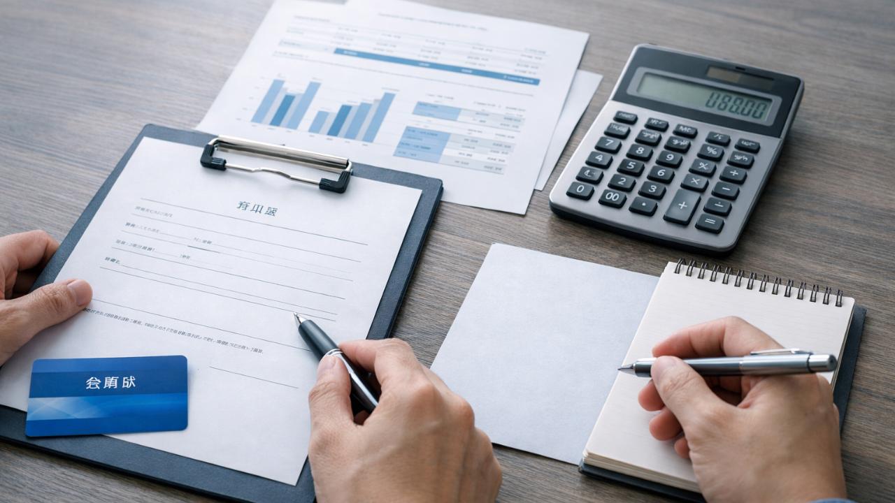 日本の終活・葬儀準備をテーマにした、落ち着いたトーンのアイキャッチ画像